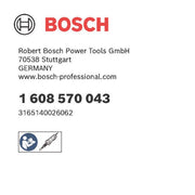 Bosch - Spannzange mit 1608570043 Spannmutter 6 mm für