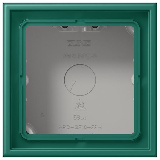 Jung - Aufputzgehäuse für Unterputzgerät Aufputz-Kappe 1fach LC 581 A 216 vert anglais (32040)