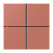 Jung - Abdeckung/Bedienelement für Installationsschalterprogramme Tastensatz 4fach LC 404 TSA 236 terre sienne brique