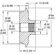 Turck - Zubehör/Ersatzteile für Befehlsgeräte Prozessadapter NCLS-VA
