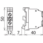 DEHN - Schutzleiter-Reihenklemme SL-Klemme SLK 16 16mmq m.Uni.-Sockel