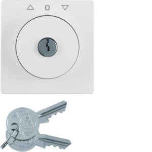 Berker - Abdeckung/Bedienelement für Installationsschalterprogramme Zentralstück m Schloss 1081608900 für Jal. Q.1/3 pw