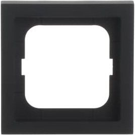 Busch-Jaeger - Abdeckrahmen Rahmen 1-fach 1721-885K schwarz matt, f.lin. − 1 Stück by Busch-Jaeger
