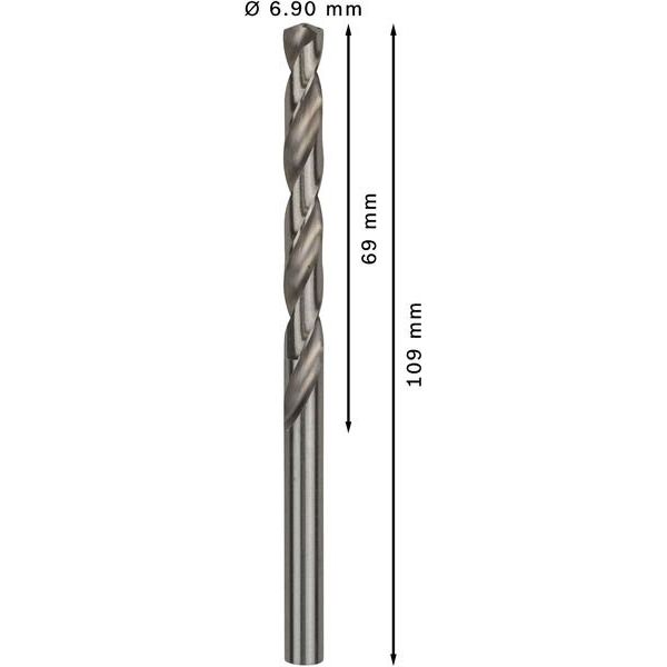 Bosch - Bohrer PRO Metal HSS-G 2608585500 Spiralbohrer 6,9 x