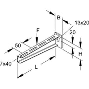 Niedax - Ausleger für Kabeltragsystem Wandausleger KTA 400 E3