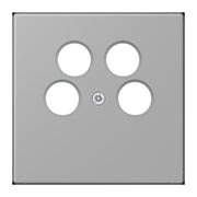 Jung - Einsatz/Abdeckung für Kommunikationstechnik Abdeckung für SAT-TV LC 990-4 SAT2 204 gris moyen (32012)