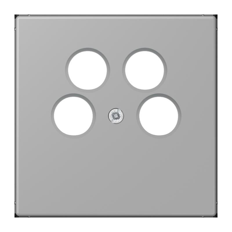 Jung - Einsatz/Abdeckung für Kommunikationstechnik Abdeckung für SAT-TV LC 990-4 SAT2 204 gris moyen (32012)