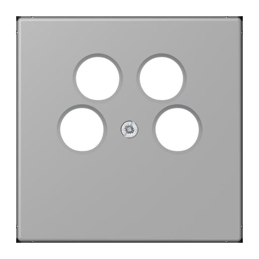 Jung - Einsatz/Abdeckung für Kommunikationstechnik Abdeckung für SAT-TV LC 990-4 SAT2 204 gris moyen (32012)