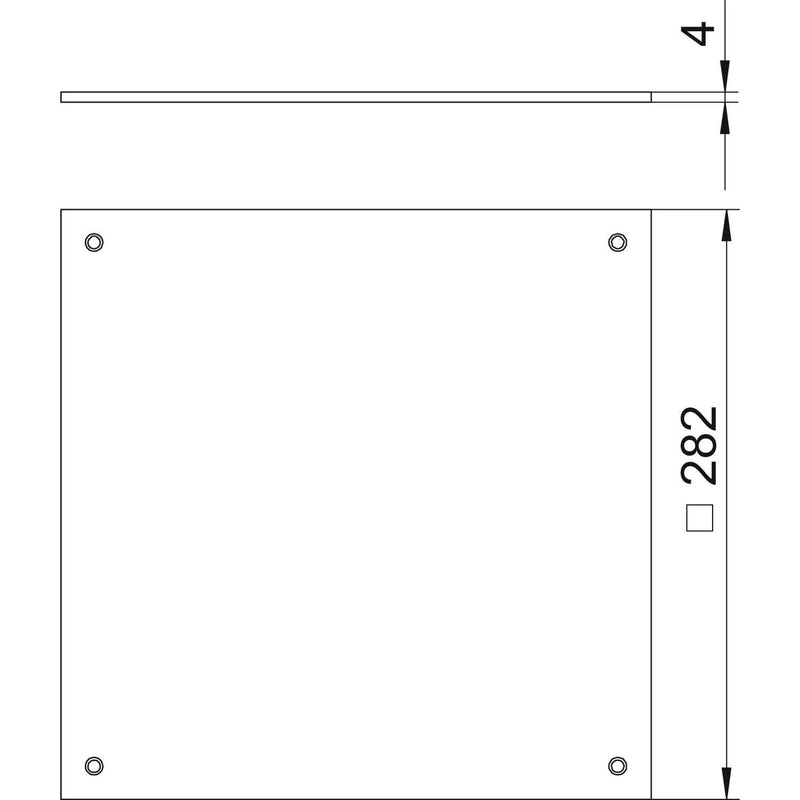 OBO Bettermann - Montagedeckel für Zugdose Blinddeckel DU 250-2