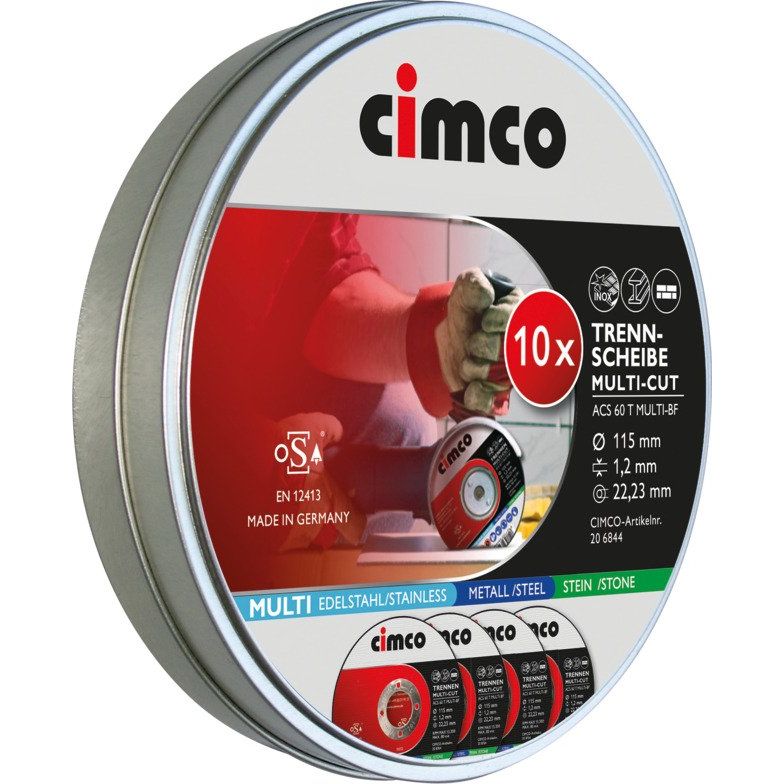 Cimco Werkzeuge - Trennscheiben-Set Trennscheiben MULTI-CUT 206844 (VE10) 10x 115x1,2mm