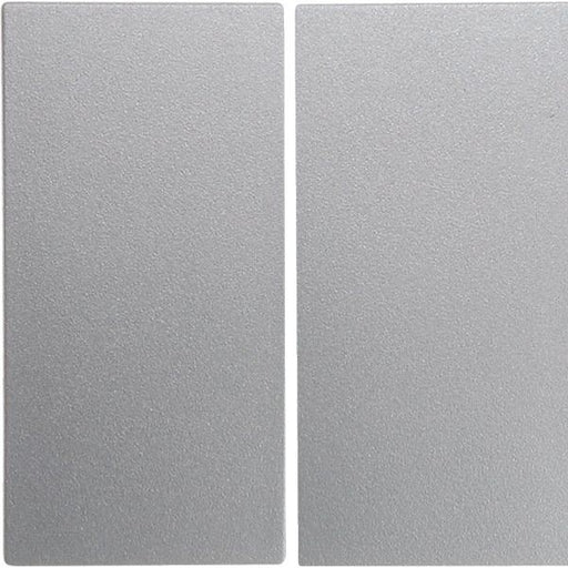 Berker - Abdeckung/Bedienelement für Installationsschalterprogramme Wippe alu matt 16231404 2-fach