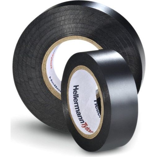 HellermannTyton - Klebeband Premium PVC-Isolierband FLEX2000+38x20 BK 38mmx20m, schwarz