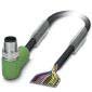 Phoenix Contact - Konfektioniertes Sensor-Aktor-Kabel Sensor-/Aktor-Kabel SAC-17P-MR #1555321 17-pol.RAL9005 5m