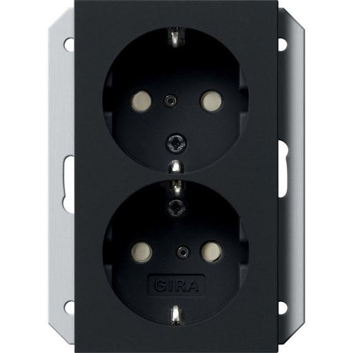 Gira - Steckdose Schuko-Steckdose 2f. sw 2731005 UP-Dose