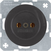 Berker - Steckdose sw/gl 6167032045 o. Schutzkontakt