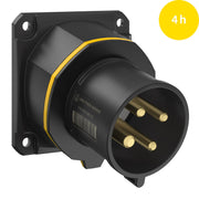 Walther Werke - CEE-Gerätestecker (IEC 60309) CEE NEO Anbaugerätestecker FW733404CC schräg 32A 4P 4h