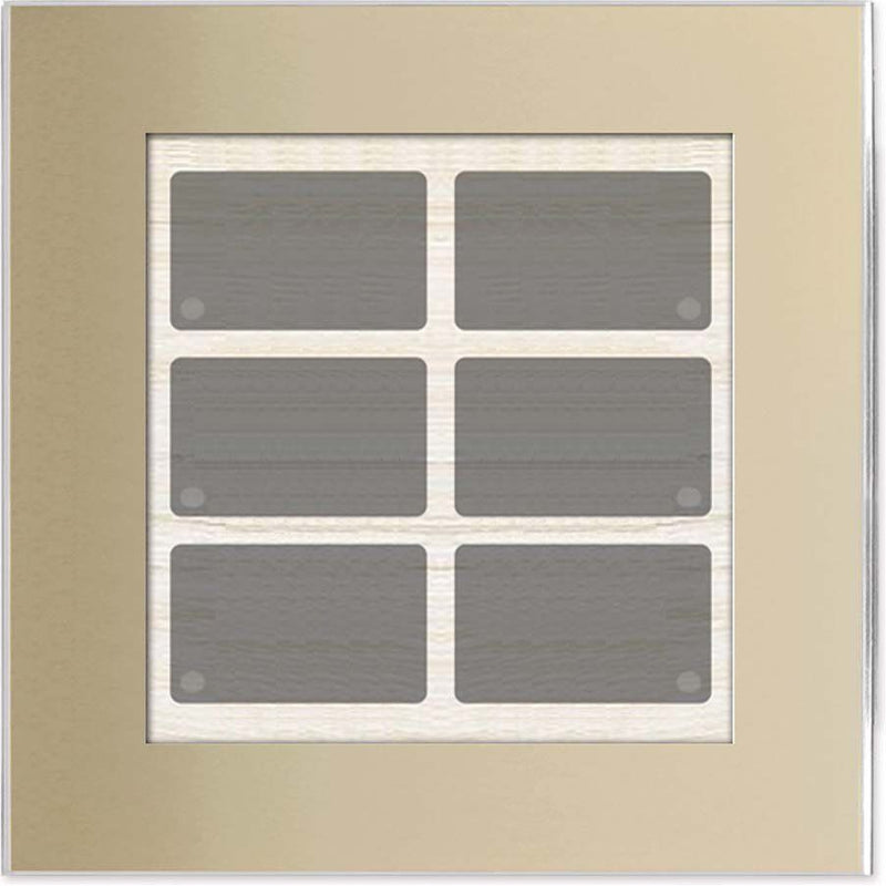 Issendorff - Bussystem-Tastsensor Glas-Tastenfeld LCN - GT6C 6 Tasten, champagner