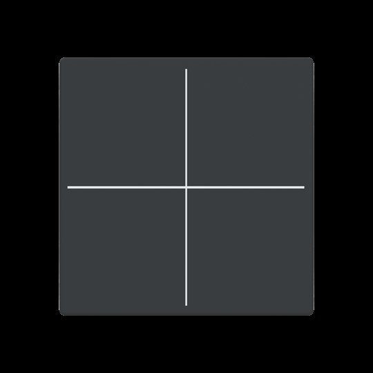 Busch-Jaeger - Bussystem-Tastwippe Abdeckung, 4-fach LFW/A.4.63.11-81 für Keypad