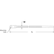 HellermannTyton - Kabelbinder Befestigungsbinder T50MR-N66-NA-C1 − 100 Stück