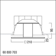 Zumtobel Group - Lichttechnisches Zubehör/Ersatzteile für Leuchten Dekoglas PANOS INF #60800703 AM Q190 H