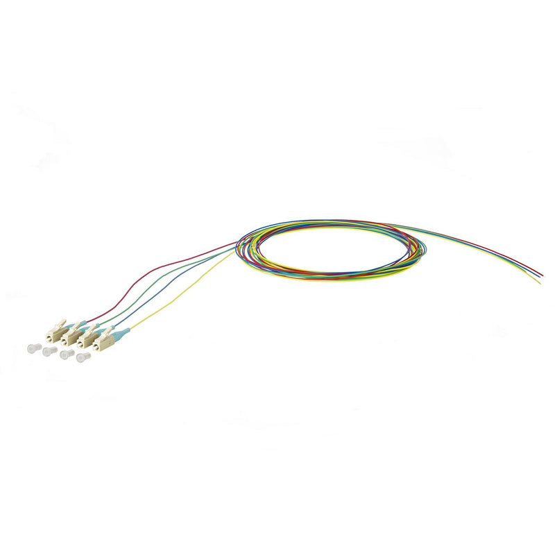 Metz Connect - LWL-Pigtail OpDAT Pigtail LC-PC 150M1JO0020E4 OM3 4 Farben − 4 Stück
