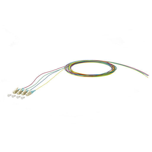 Metz Connect - LWL-Pigtail OpDAT Pigtail LC-PC 150M1JO0020E4 OM3 4 Farben − 4 Stück