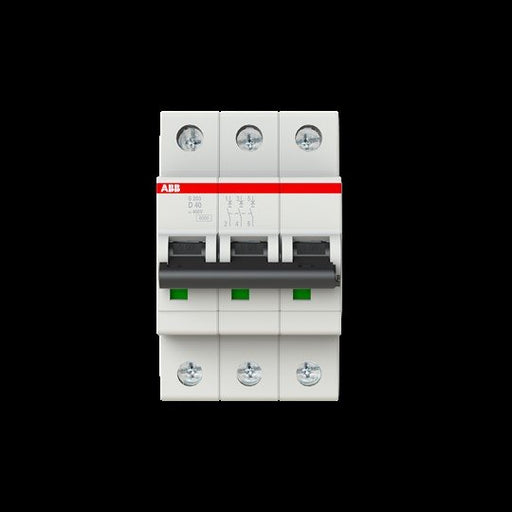 ABB Stotz S&J - Leitungsschutzschalter Sicherungsautomat S203-D40 6 kA, 40 A, 3P