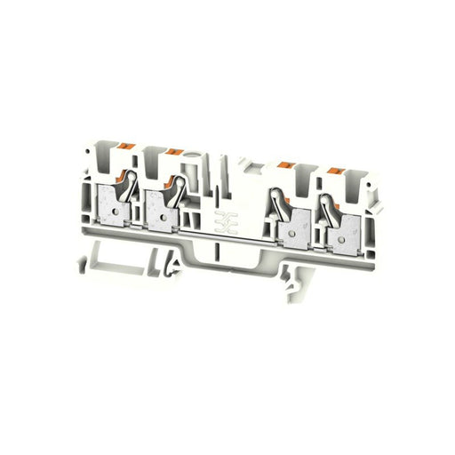 Weidmüller - Durchgangs-Reihenklemme Klemme A4C 4 WT PUSH IN, 4 mm² − 50 Stück