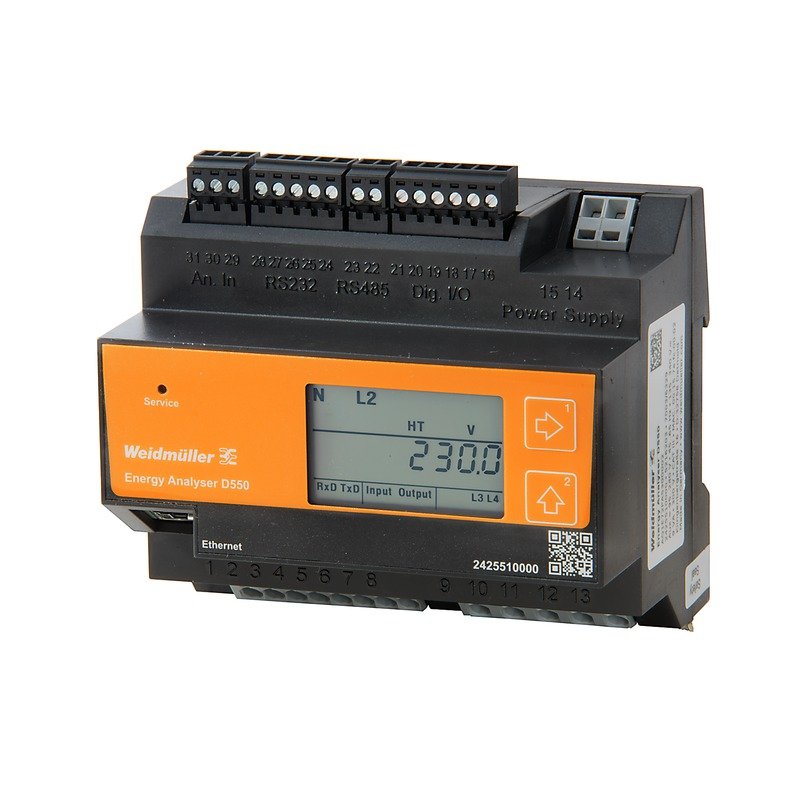 Weidmüller - Kombimessgerät Messgerät Modbus RTU/TCP ENERGY ANALYSER D550 IP 480V