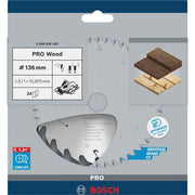 Bosch - Kreissägeblatt PRO Wood cordless 2608837667 Kreissägeblatt 136 x
