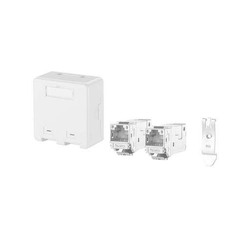 Metz Connect - Tragschienenadapter Anschlussbox APZ 2P 130910D2APLKE E- DAT ModulKeystone − 10 Stück