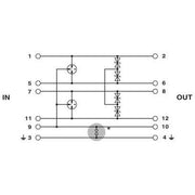 Phoenix Contact - Überspannungsableiter für Informations-/MSR-Technik Überspannungsschutzstecker PT 4-24AC-ST