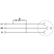 Phoenix Contact - Steckdose Reiheneinbau Steckdose EO-CF/PT/LED Steckgesicht Typ CF − 1 Stück