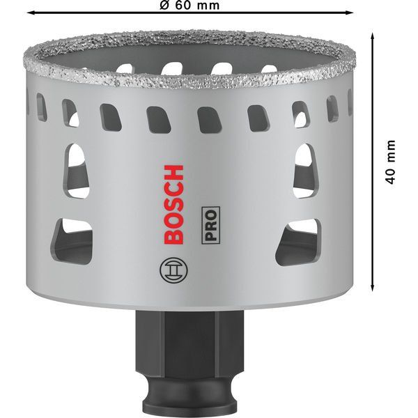 Bosch - Lochsäge PRO Tile PC Plus Lochsäge, 2608901565 60 mm, HS