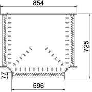 OBO Bettermann - T-Stück für Kabelrinne T-Stück für Kabelrinne RT 160 FS 110x600