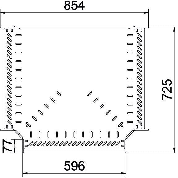 OBO Bettermann - T-Stück für Kabelrinne T-Stück für Kabelrinne RT 160 FS 110x600