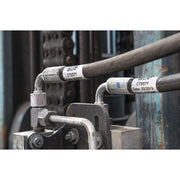 HellermannTyton - Kabelmarkierungssystem Etiketten selbstlamin. 596-01903(400) transparent/weiß − 400 Stück