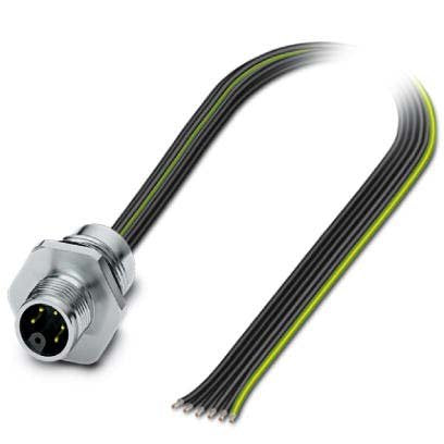 Phoenix Contact - Rundsteckverbinder, feldkonfektionierbar (Industriesteckverbinder) Einbausteckverbinder SACC-E-M12MS#1415300