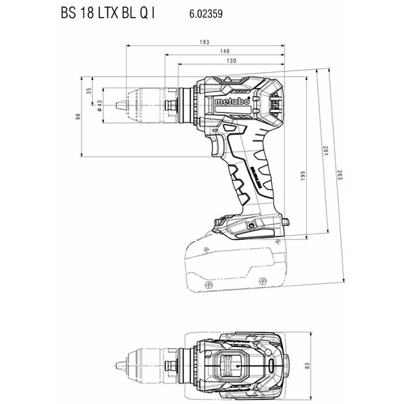 Metabowerke - Bohrschrauber (Akku) Akku-Bohrschrauber BS 18 LTX BL Q I