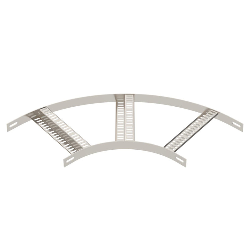 OBO Bettermann - Bogen für Kabelleiter Bogen 90° SLZB L 90 300 A4 mit Z-Sprosse