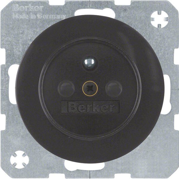 Berker - Steckdose sw/gl 6768762045 m.Schutzkontaktstift