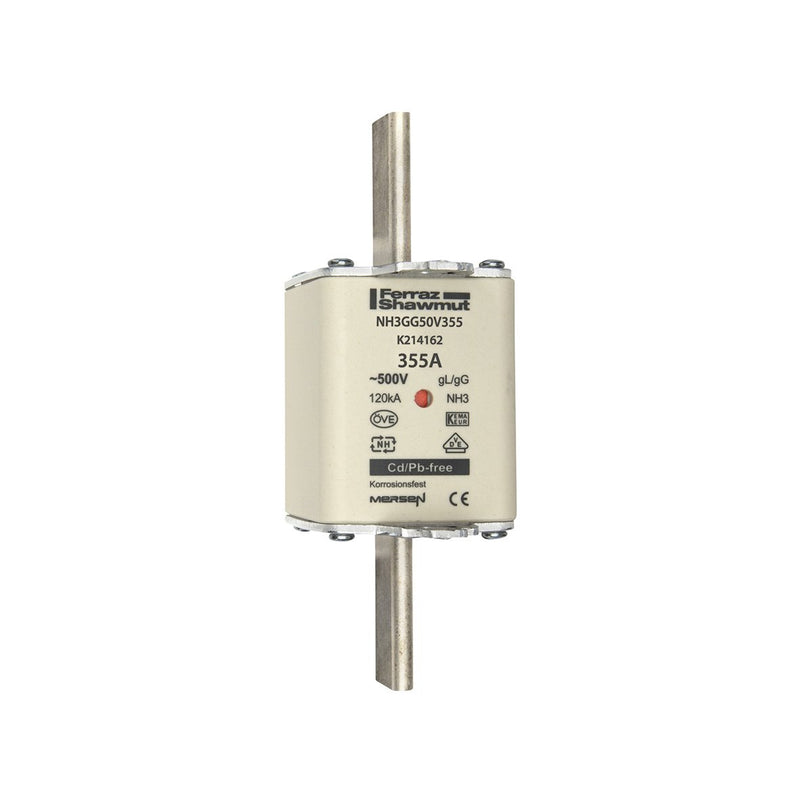 Mersen - Messersicherung NH-Sicherungseinsatz SF NH3GG50V355 Gr.3 gG 355A/500V KM