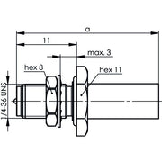 Telegärtner - Koax-Steckverbinder R-SMA-Einbaubuchse 100024760 (RG-316/U) löt/crimp − 5 Stück