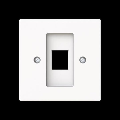 Busch-Jaeger - Einsatz/Abdeckung für Kommunikationstechnik Zentralscheibe m. Tragring 2561-44M Modular-Jack