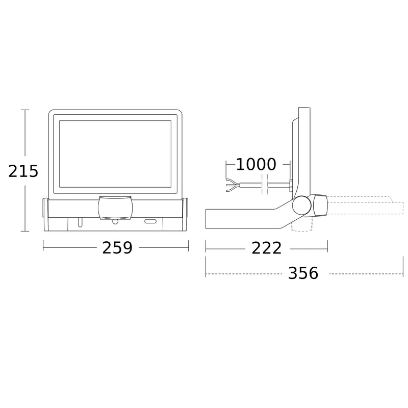 Steinel - Downlight/Strahler/Flutlicht Sensor-LED-Strahler XLED ONE XL S ANT 3000 K