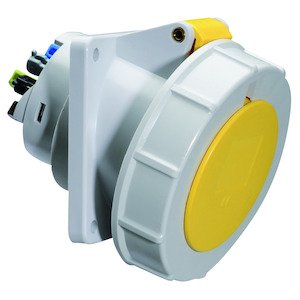 Bals Elektrotech - CEE-Anbausteckdose (IEC 60309) Anbausteckdose geneigt 16A 12808 3p 110V 4h IP67