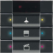 Busch-Jaeger - Bussystem-Tastsensor Bedienelement 3/6-fach 6129/01-81-500 m.IR anthrazit