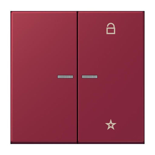 Jung - Bedienelement intelligent eNet Taster Universal 1f. FM LC 1701 255 le rubis (4320M)