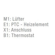 Pfannenberg - Heizung (Schaltschrank) Heizgebläse PFH-T 400 230V 230AC, 400W, IP20