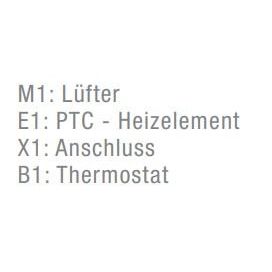 Pfannenberg - Heizung (Schaltschrank) Heizgebläse PFH-T 400 230V 230AC, 400W, IP20